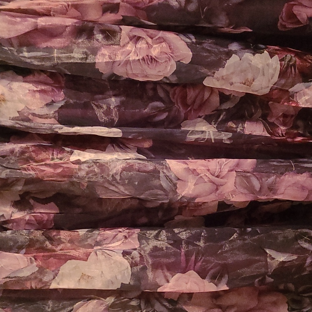 Lulu size large purple floral formal gown